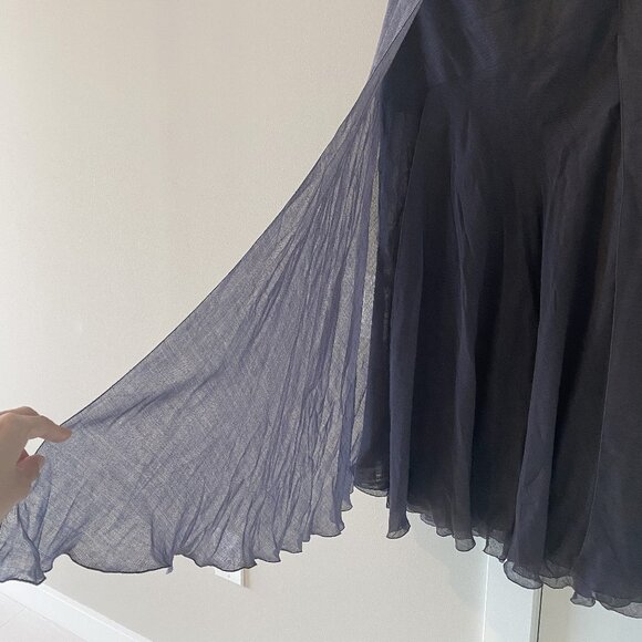 CHANEL Vintage 90s Mohair Wool Blend Maxi Skirt Size EU40/US8 Dark Fairy Grunge - Picture 5 of 15